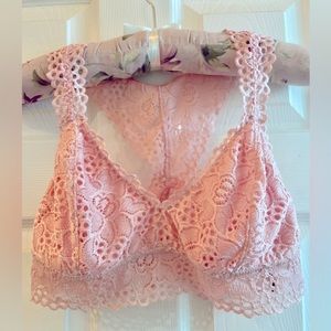 Aerie lace bralette light pink. XL.